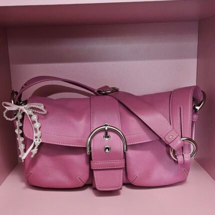 Y2K Vintage Coach Pink Soho Shoulder Bag Purse 🍒✨💕