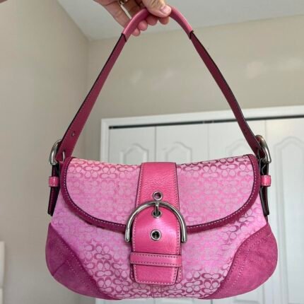 Vintage Coach Soho Jacquard shoulder bag 🍒✨💕