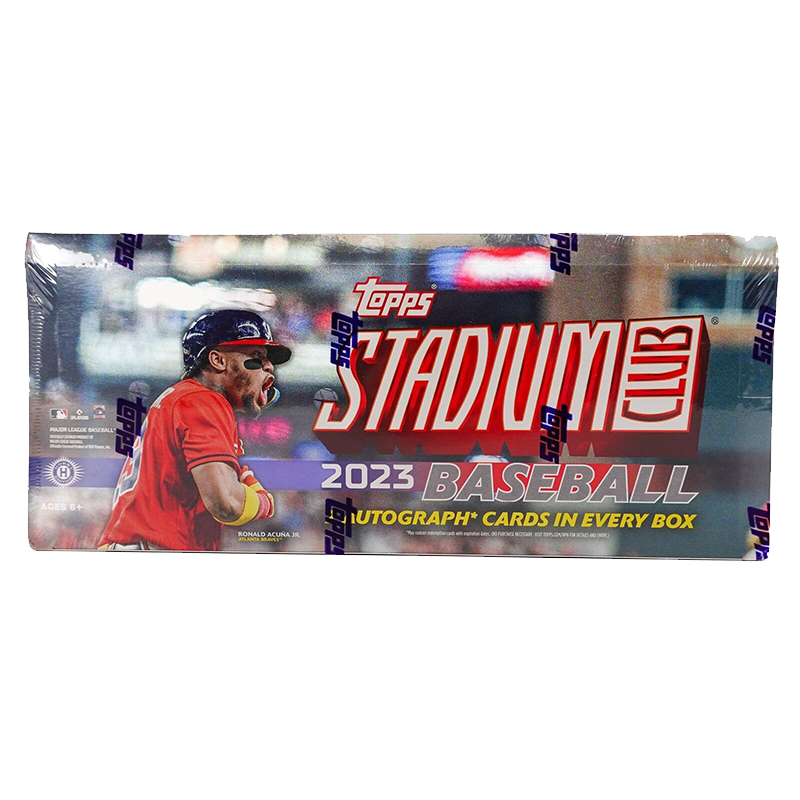2023TOPPSSTADIUMCLUBBASEBALLHOBBYBOX_0f881614-58b5-4f9c-a2ad-07724a7f59a7 2023 Topps Stadium Club Baseball Hobby Box - Image 1