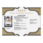 2023 Topps Tier One Baseball Hobby Box - Image 4
