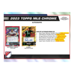 2023 Topps Chrome MLS Soccer Hobby 12 Box Case - Image 6