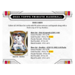 2023 Topps Tribute Baseball Hobby Box - Image 3
