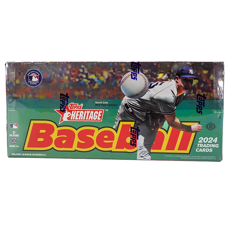2024TOPPSHERITAGEBASEBALLHOBBYBOX_cf0c8c8b-043e-4fb6-9202-495a0fd749da 2024 Topps Heritage Baseball Hobby 12 Box Case - Image 1