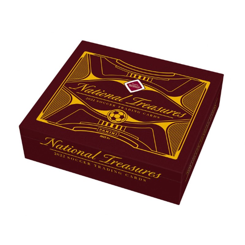 NTbox_30f9a340-1bfa-46db-ac60-0b2ce93fcc81 2022 Panini National Treasures FIFA Road To World Cup Soccer Hobby 4 Box Case - Image 1