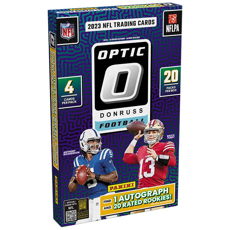 Optic 2023 Panini Donruss Optic Football Hobby 12 Box Case - Image 1