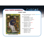 2024 Topps Chrome Baseball Jumbo 8 Box Case - Image 4