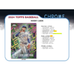 2024 Topps Chrome Baseball Jumbo 8 Box Case - Image 5