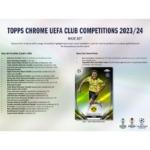 2023/24 Topps UEFA Club Competitions Chrome Soccer Hobby Box - Image 3