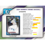 2024 Bowman Chrome Baseball Hobby Box - Image 6