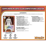 2023/24 Topps UEFA Club Competitions Merlin Chrome Soccer Hobby 12 Box Case - Image 5