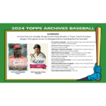 2024 Topps Archives Baseball Hobby Box - Image 4