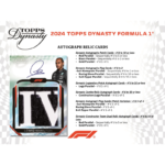 2024 Topps Dynasty Formula 1 Hobby 5 Box Case - Image 3