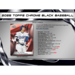 2025 Topps Chrome Black Baseball Hobby 12 Box Case - Image 3