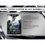 2025 Topps Chrome Black Baseball Hobby 12 Box Case - Image 5