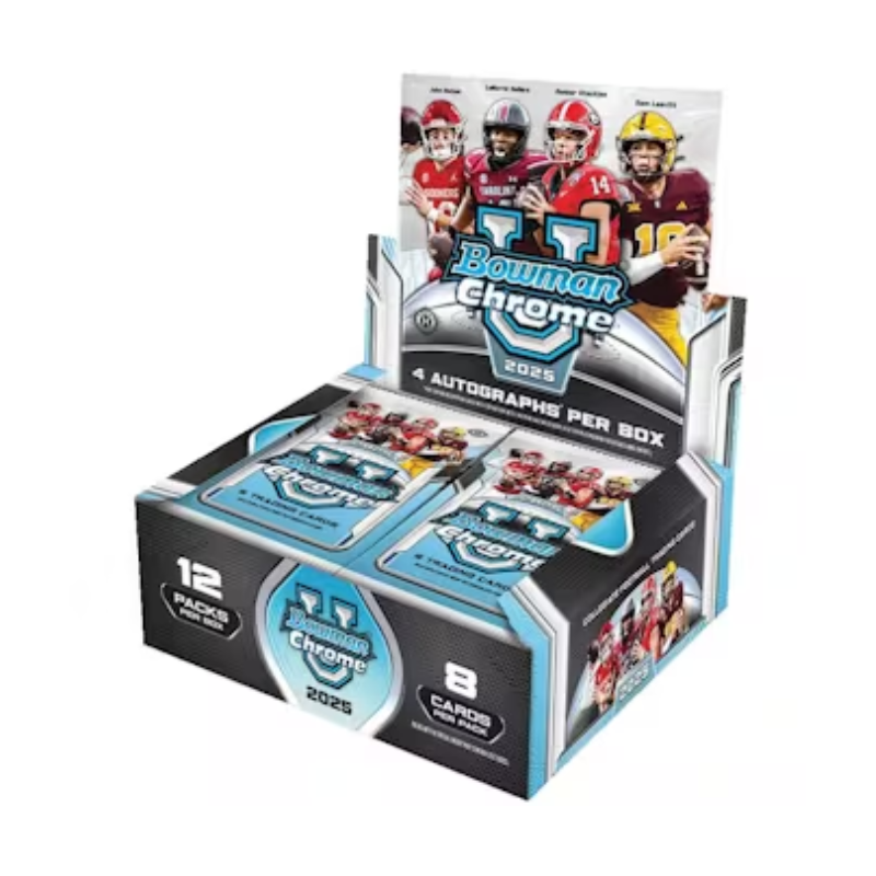 resizing_for_shopify_-_2025-10-24T121200.833 2025 Bowman University Chrome Football Jumbo Box - Image 1