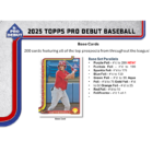 2025 Topps Pro Debut Baseball Jumbo Hobby 8 Box Case - Image 3