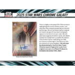 2025 Topps Star Wars Chrome Galaxy Hobby Box - Image 2