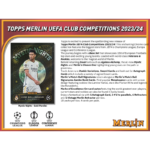 2023/24 Topps UEFA Club Competitions Merlin Chrome Soccer Hobby 12 Box Case - Image 2