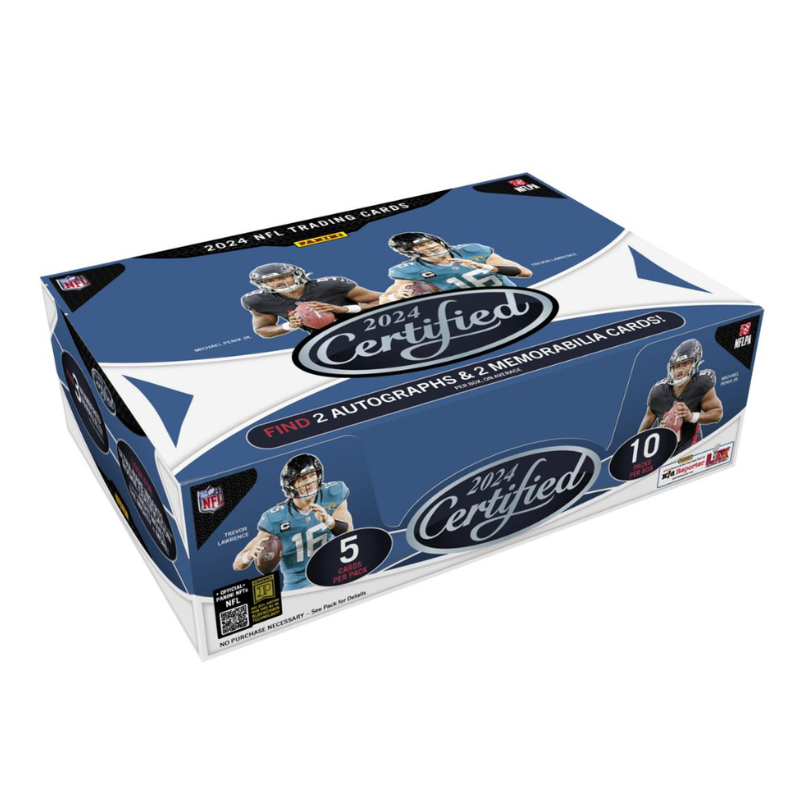 resizingforshopify-2024-09-23T155412.651 2024 Panini Certified Football Hobby Box - Image 1