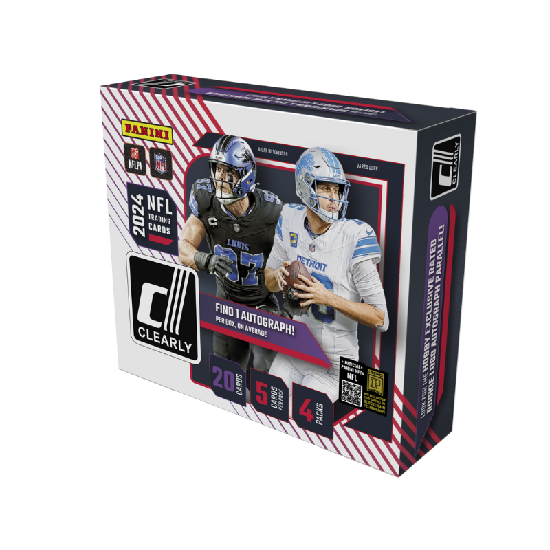 resizingforshopify-2025-01-13T134722.174 2024 Panini Clearly Donruss Football Hobby 16 Box Case - Image 1