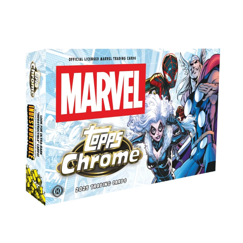 resizingforshopify-2025-06-10T162207.158 2025 Topps Marvel Chrome Hobby Box - Image 1