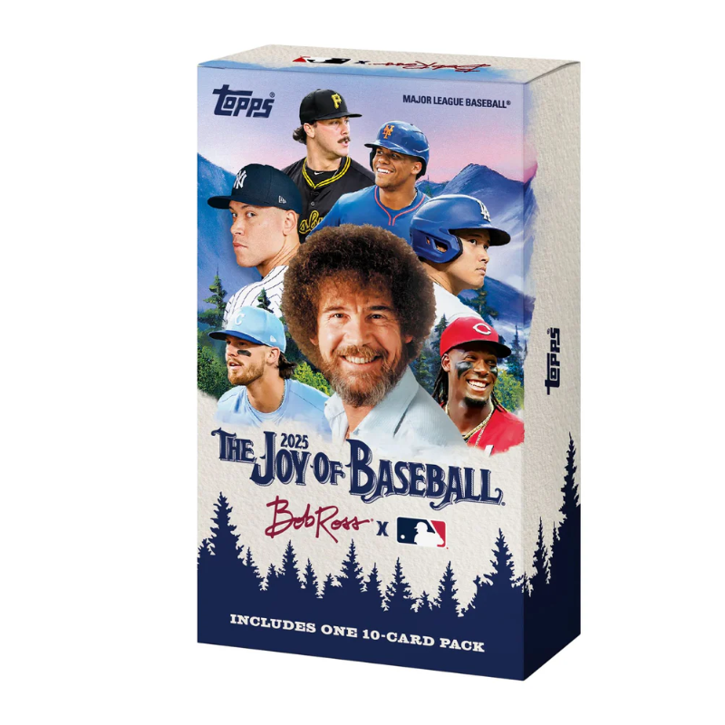 resizingforshopify-2025-09-22T112420.381 2025 Topps X Bob Ross The Joy of Baseball Happy Little Box - Image 1