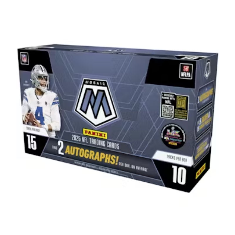 resizingforshopify-2025-10-02T122214.214_74f296cf-7e2a-4036-8d25-253c43aab625 2025 Panini Mosaic Football Hobby Box - Image 1