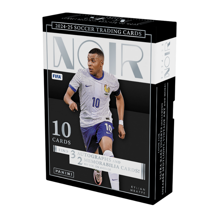 resizingforshopify-2025-10-24T123320.380 2024/25 Panini Noir Soccer Hobby 3 Box Case - Image 1