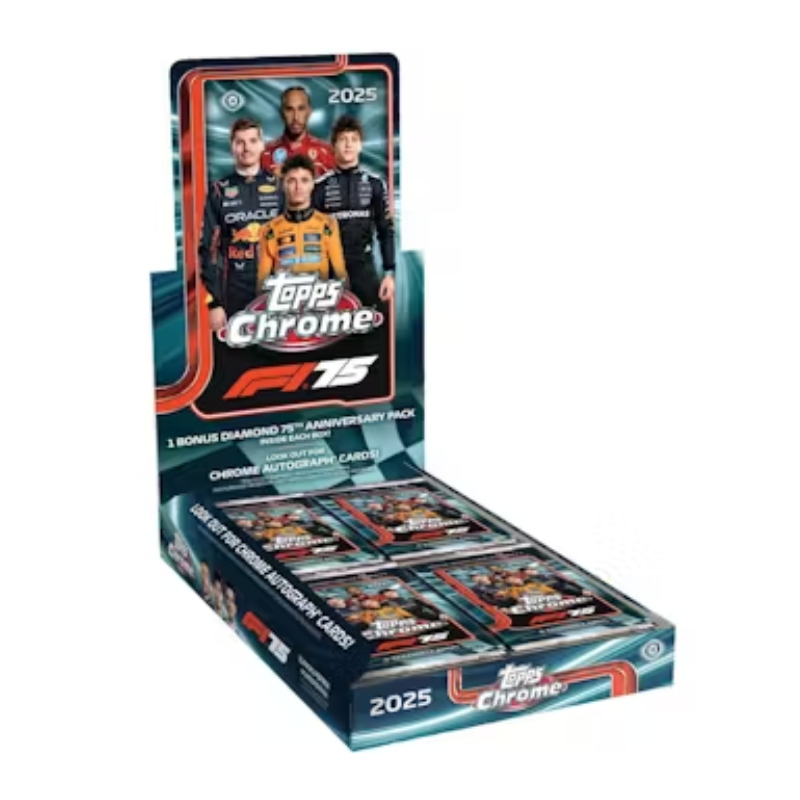 resizingforshopify-2025-12-04T164326.334_4b89beaa-cb60-4474-a2e3-9baabd06123d 2025 Topps Chrome F1 Formula One Hobby 12 Box Case - Image 1