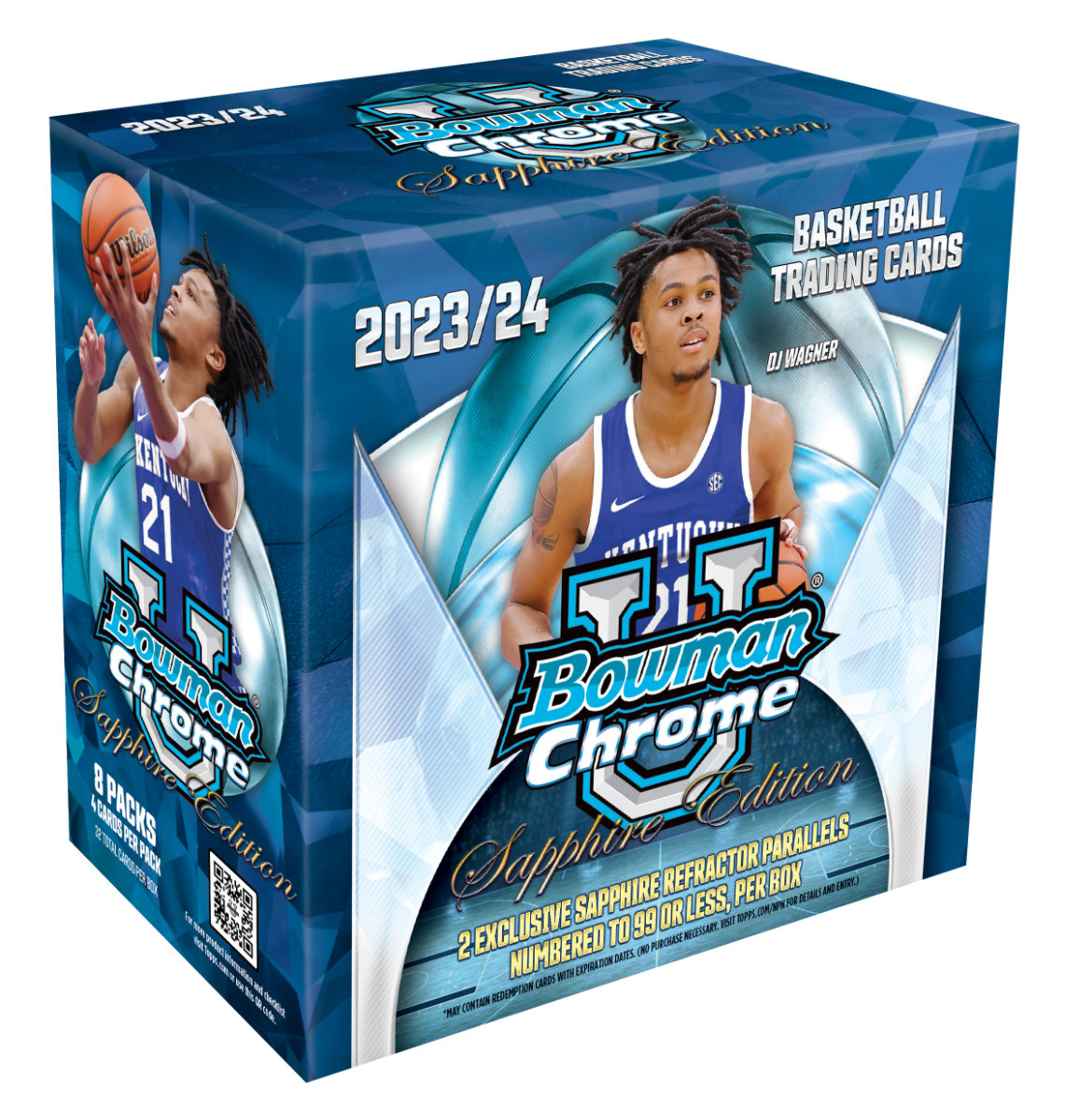 sapphirebk 2023/24 Bowman University Chrome Basketball Sapphire Edition Box - Image 1
